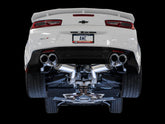 AWE Touring Edition Axle-back Exhaust for Gen6 Camaro SS / ZL1 / LT1 - Chrome Silver Tips (Quad Outlet) - Mounted